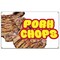 Signmission Pork Chops Banner Concession Stand Food Truck Single Sided B-Pork Chops19 - alternate 1